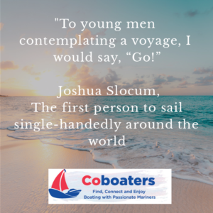Famous sailing quote from Joshua Slocum
