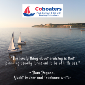 Sailing quote from Dom