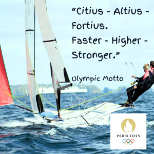 Olympic moto: Faster, Higher, Stronger.